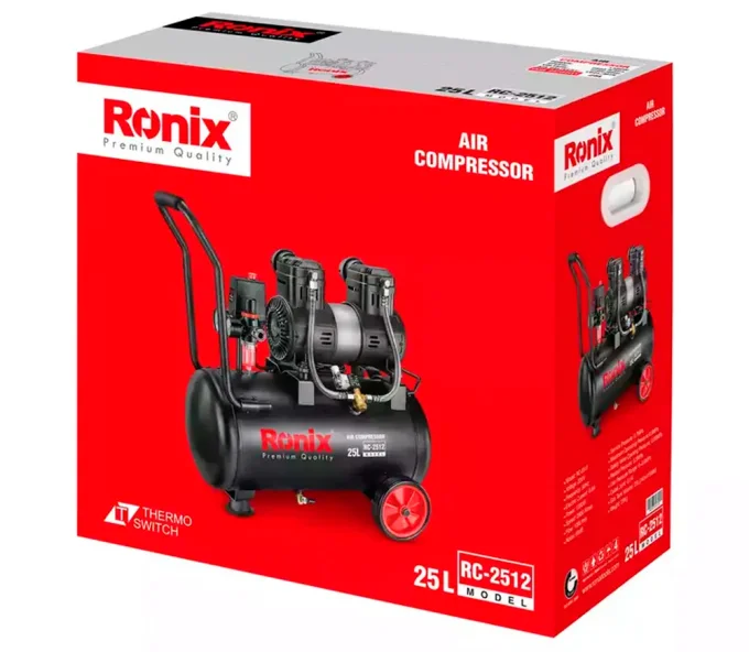 Компрессор безмасляный RONIX RC-2512 100л/мин 25л-7