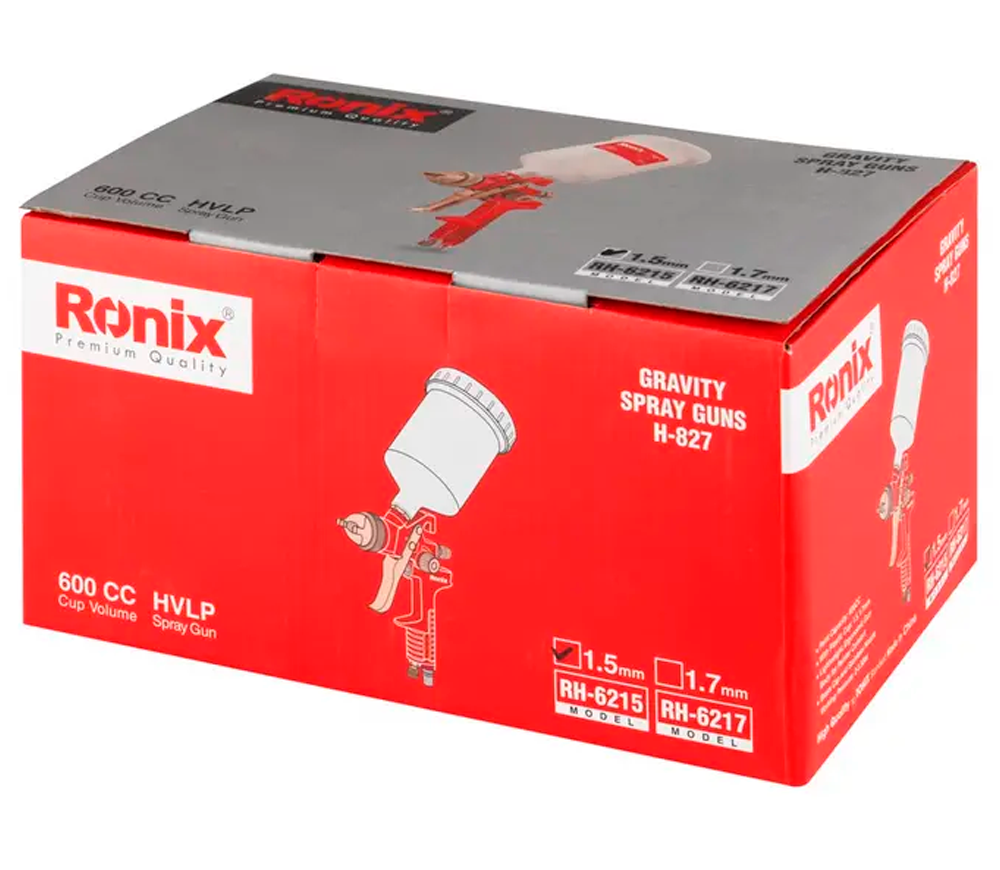 Pulverizator pneumatic RONIX RH-6215 1.5mm 0.6L 3.5bar photo 4