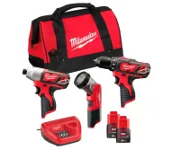 Набор аккумуляторных инструментов MILWAUKEE M12BPP3A-202B 12В 2Ач-1