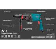 Перфоратор RONIX 2713 850вт SDS-Plus/Быстрозажимной-13
