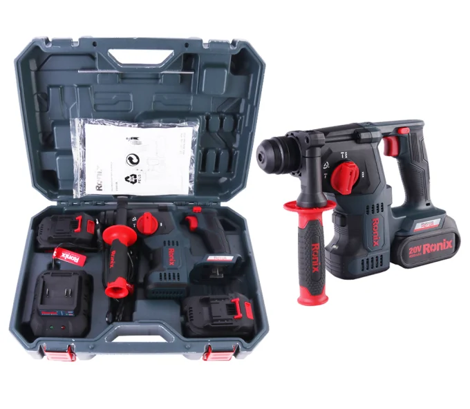 Ciocan rotopercutor cu acumulator RONIX 8911K 1.7J 20V 4Ah-4
