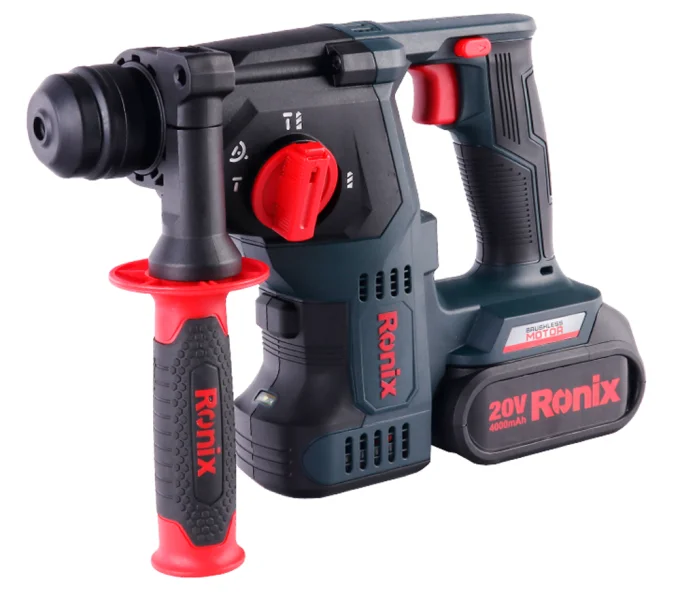 Ciocan rotopercutor cu acumulator RONIX 8911K 1.7J 20V 4Ah-1