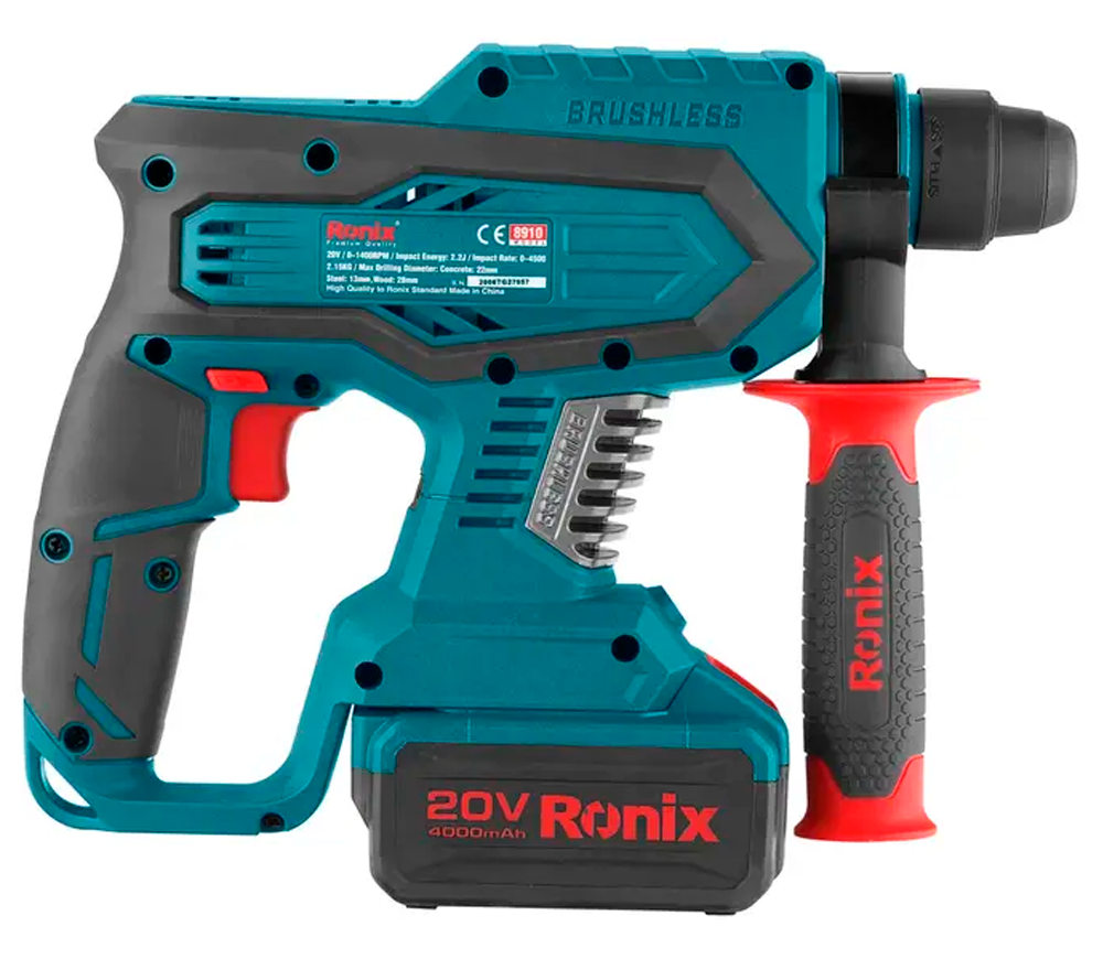 Ciocan rotopercutor cu acumulator RONIX 8910K 2.2J 20V 4Ah photo 0
