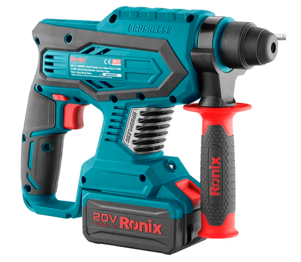 Ciocan rotopercutor cu acumulator RONIX 8910K 2.2J 20V 4Ah photo 1