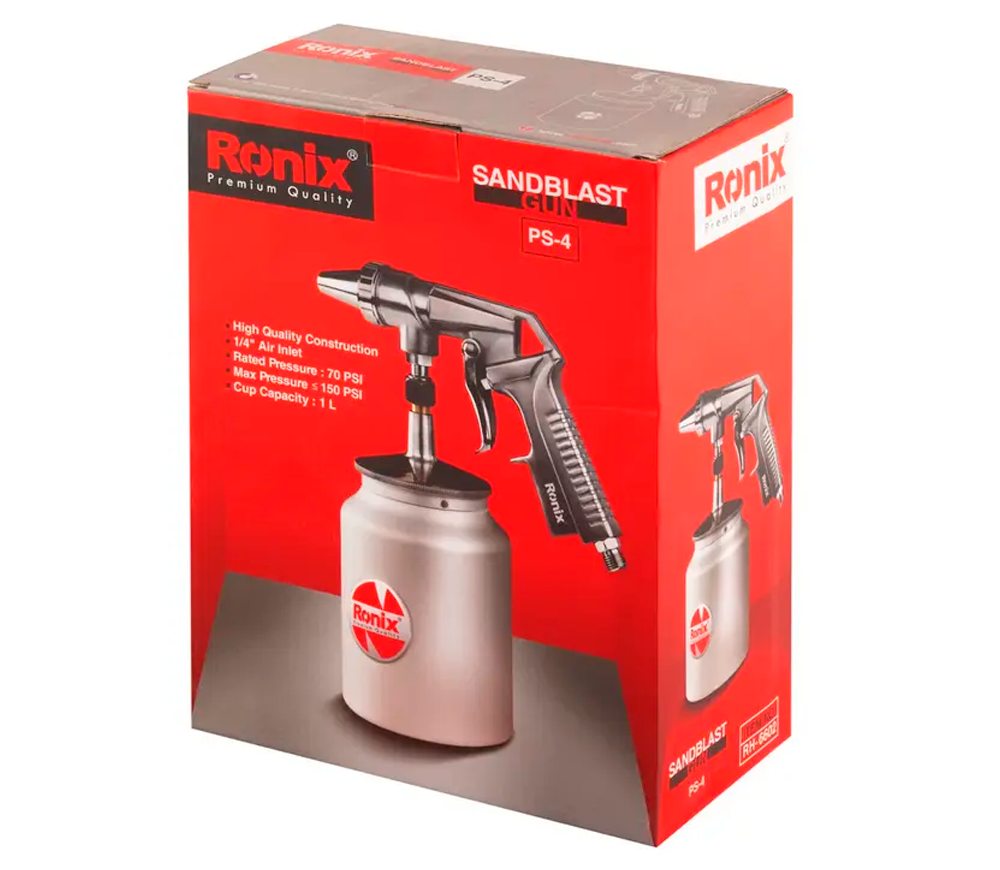 Pistol pneumatic de sablare RONIX RH-6602 5.5mm 10bar photo 4