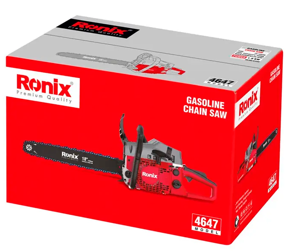 Fierăstrău cu lanț pe benzină RONIX 4647 450mm 49.3cm3 photo 7