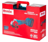 Угловая шлифмашина аккумуляторная RONIX 8657 125мм 20В 4Ач-12