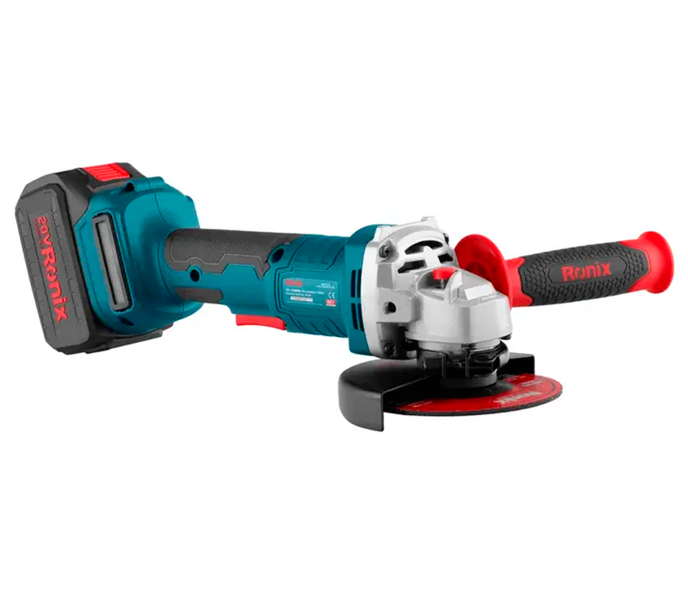 Угловая шлифмашина аккумуляторная RONIX 8657 125мм 20В 4Ач photo 13