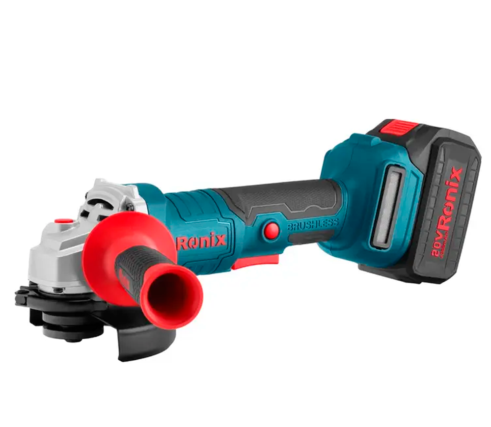 Угловая шлифмашина аккумуляторная RONIX 8657 125мм 20В 4Ач photo