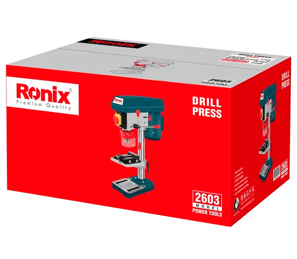 Maşină de găurit cu coloană și masă RONIX 2603 350w photo 6