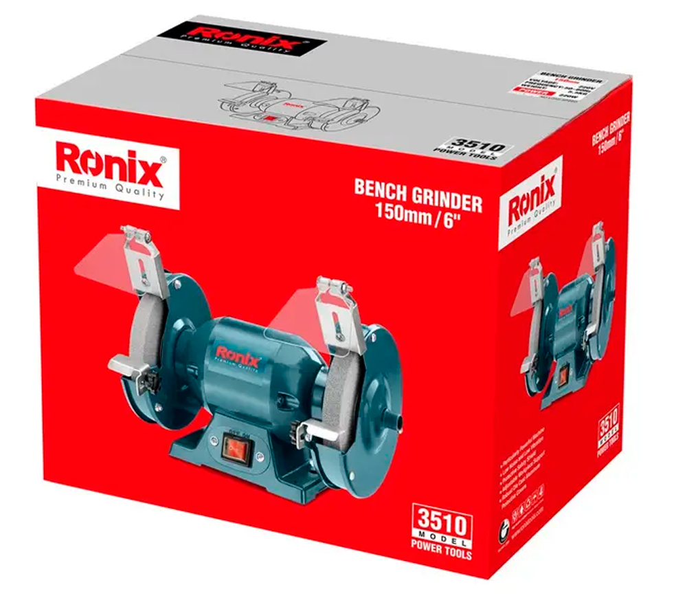 Polizor de banc RONIX 3510 170w 150mm photo 4