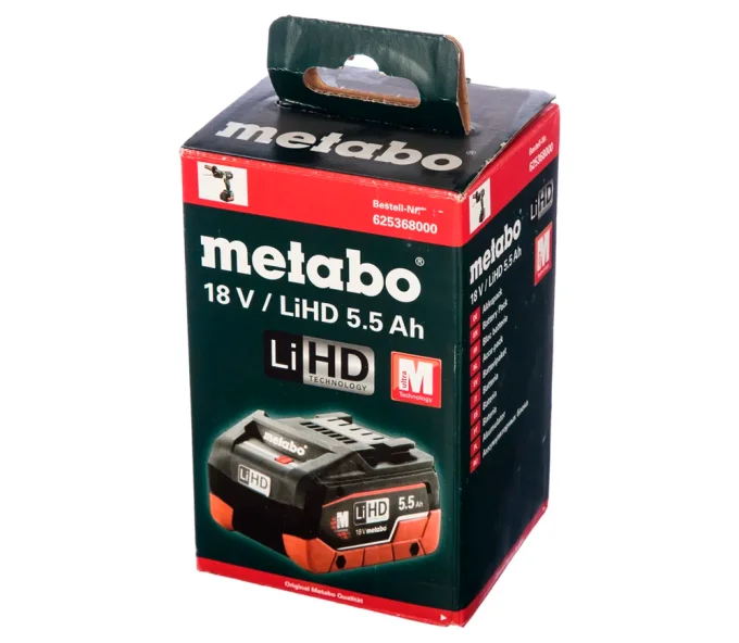 Аккумулятор LiHD  METABO 625368000 Слайдер 18В 5.5Ач-3