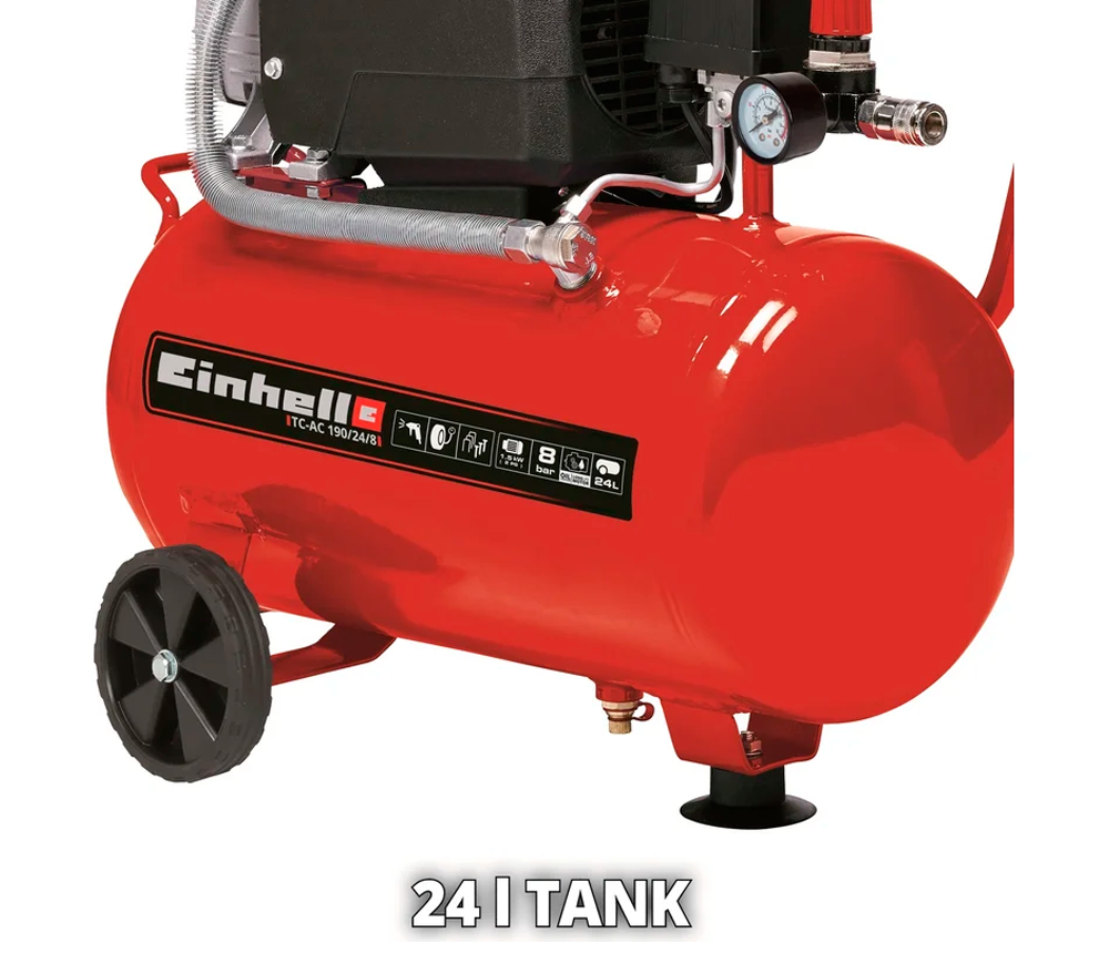Компрессор EINHELL TC-AC 190/24 165л/мин 24л photo 0
