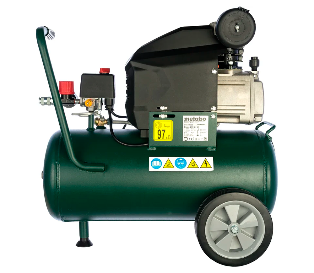 Компрессор безмасляный METABO BASIC 250-50 W OF 220л/мин 50л photo 2