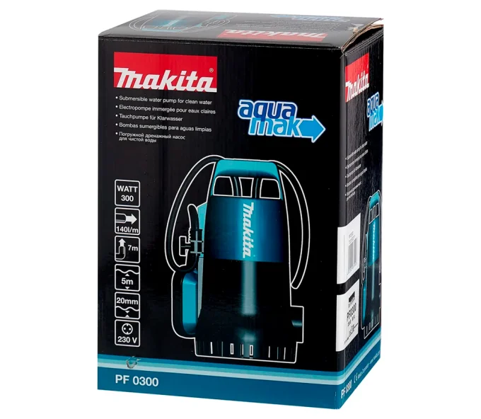 Дренажный насос MAKITA PF0300 300вт 8400л/ч-4