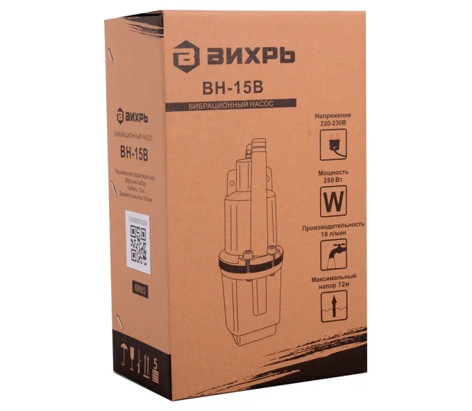 Скважинный насос VIHRI BH-15V 280вт 1080л/ч-6