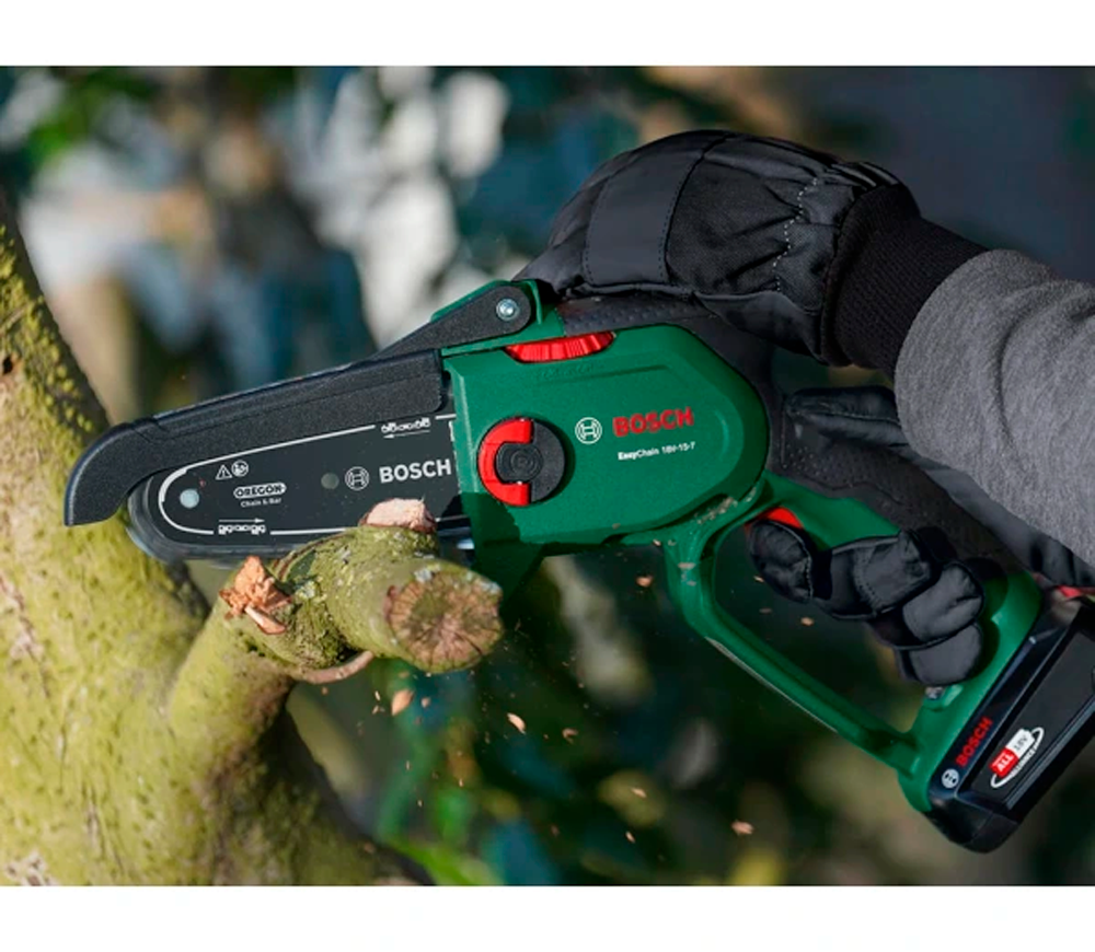 Цепная пила аккумуляторная BOSCH EasyChain 150мм 18В 2.5Ач photo 4