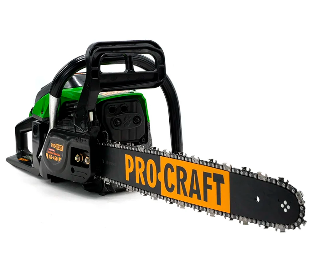 Fierăstrău cu lanț pe benzină ProCraft GS-450 450mm 52cm3 photo 1