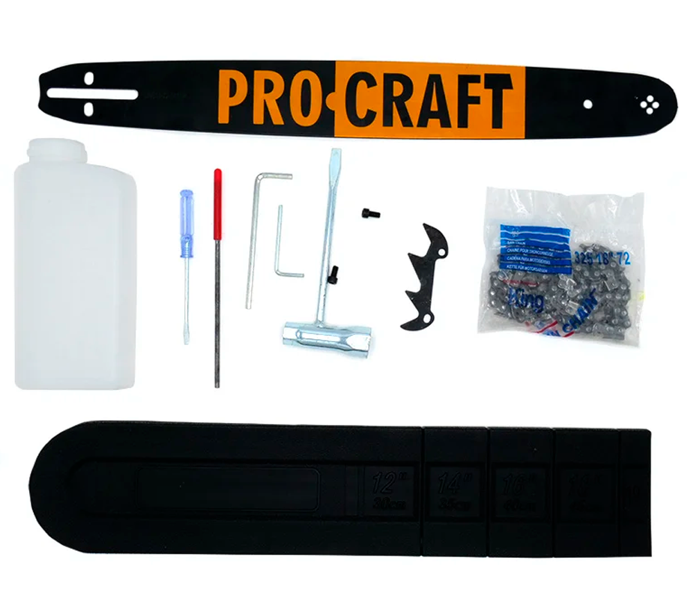Fierăstrău cu lanț pe benzină ProCraft GS-450 450mm 52cm3 photo 7