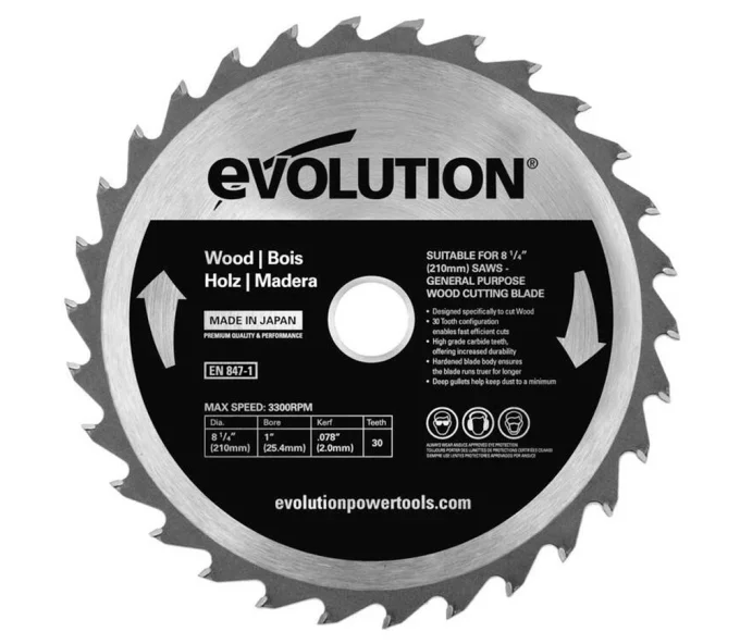 Disc pentru fierastrau electric EVOLUTION GW210TCT-30 210mm 2mm-1