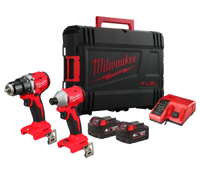 Set de instrumente cu acumulator MILWAUKEE M18 BLCPP2B-402C 18V 4Ah-1