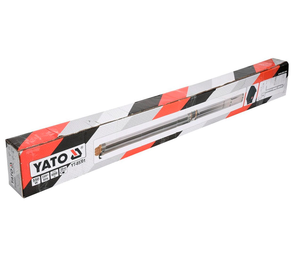Скважинный насос YATO YT85301 550вт 6000л/ч photo 1