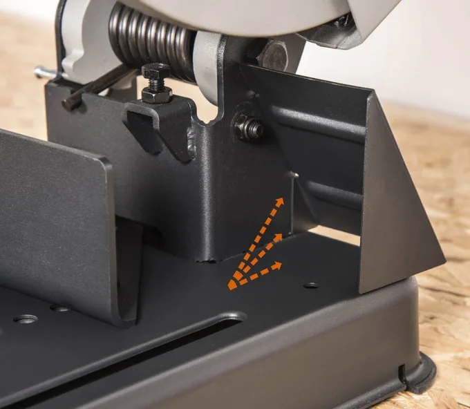 Fierăstrău abraziv pentru tăiat metal EVOLUTION R355CPS 1600w 355mm-4