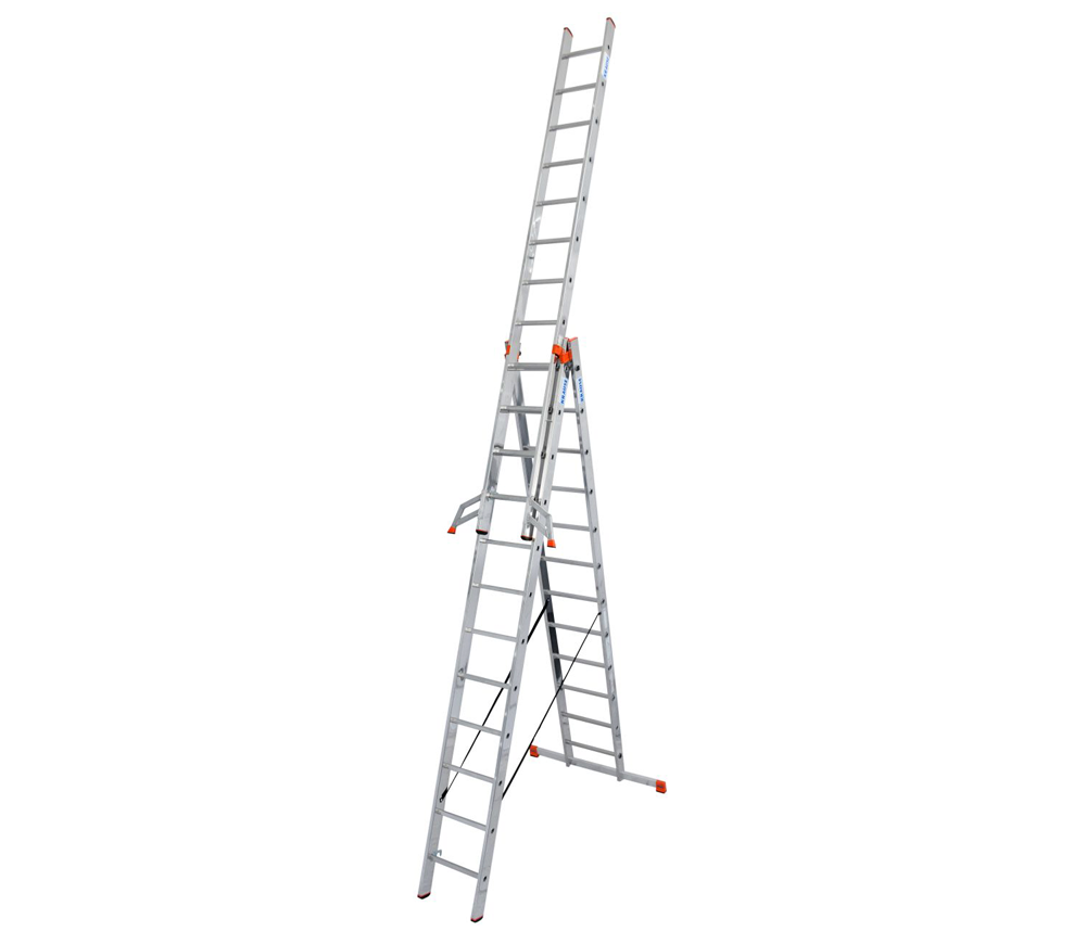 Лестница трехсекционная KRAUSE Tribilo 3х12 129703 8.6m 150kg photo