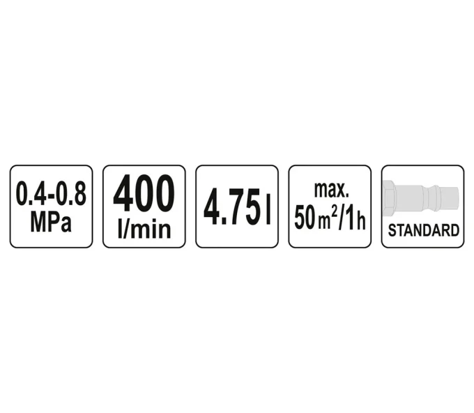 Штукатурный хоппер-ковш YATO YT54400 4.75л-4