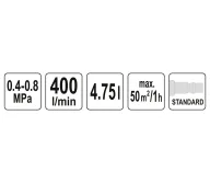 Штукатурный хоппер-ковш YATO YT54400 4.75л-4