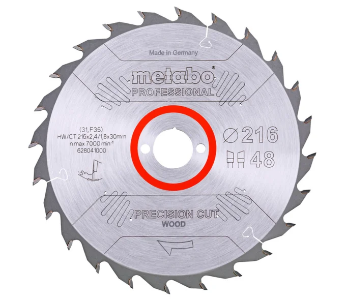Пильный диск METABO Precision CUT HW/CT 216x30 Z48 WZ 5 216мм 2.4мм-1