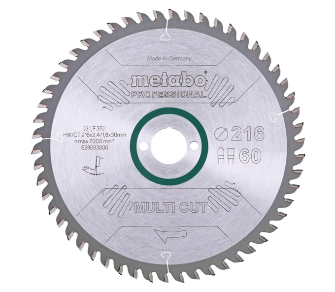 Пильный диск METABO Multi CUT 216x30 Z60 FZ/TZ 5 216мм 2.4мм-1