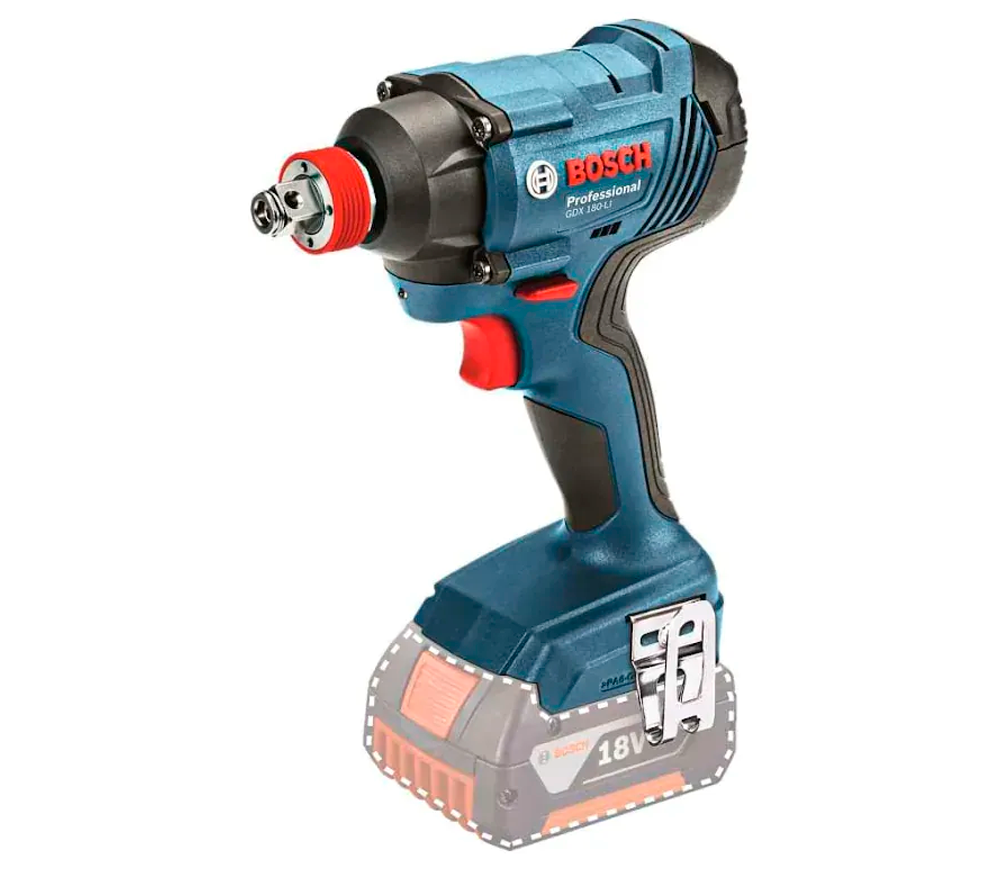 Mașină de nșurubat cu impact cu acumulator (fără bat) BOSCH GDX 180-LI 180Nm photo