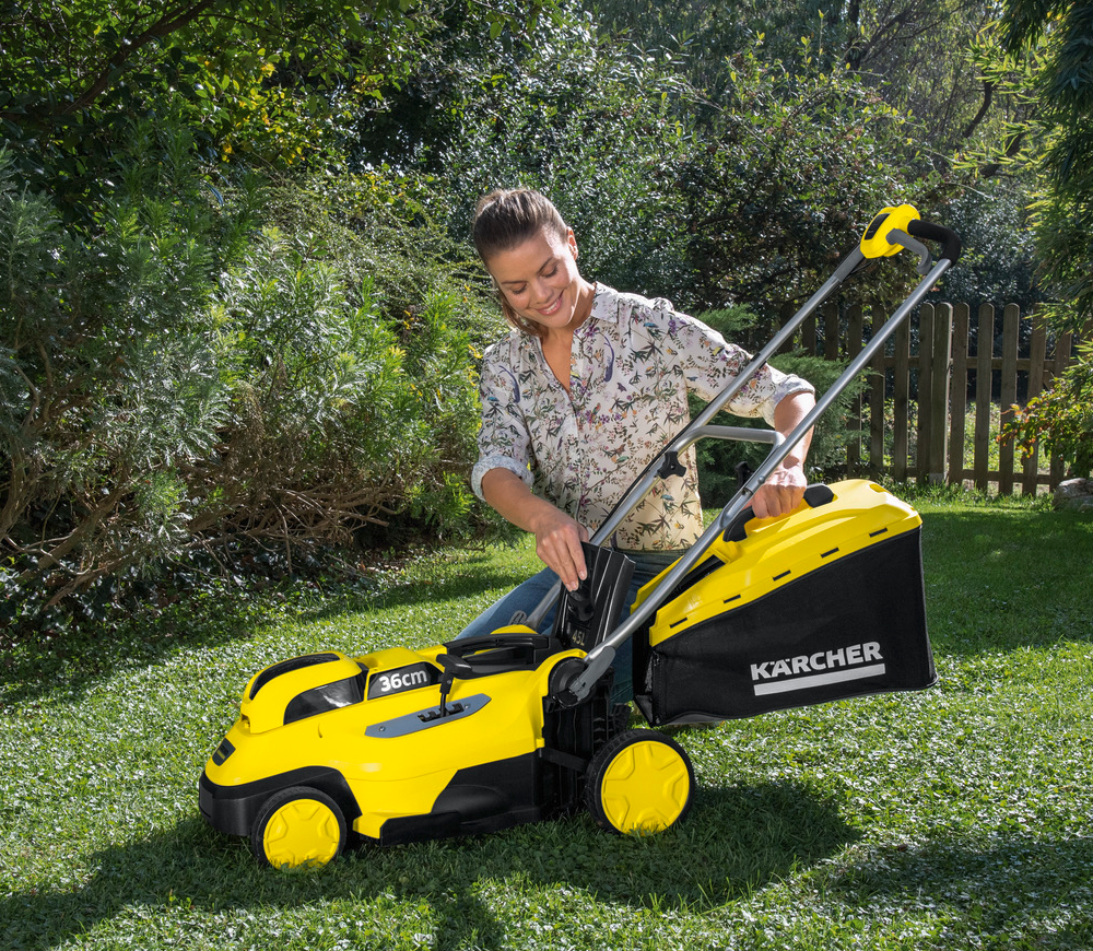 Mașină de tuns gazonul cu acumulator (fără bat) KARCHER LMO 18-36 Battery 360mm 18V photo 4
