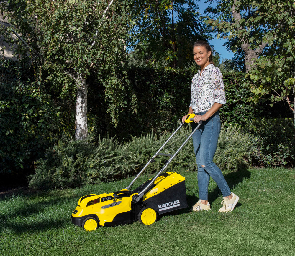 Mașină de tuns gazonul cu acumulator (fără bat) KARCHER LMO 18-36 Battery 360mm 18V photo 6