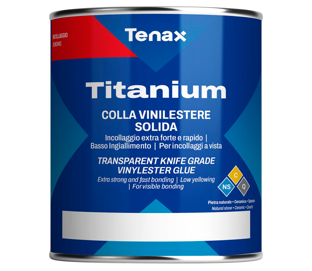 Клей винилэфирный густой Tenax TITANIUM SOLIDO NEUTRO 1+0.1л photo