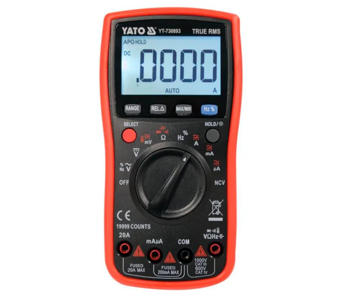 Цифровой мультиметр YATO YT730893 0/1000В 0/20A-1