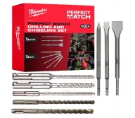 Set de burghie pe beton MILWAUKEE SDS Plus Perfect Match MX4 5-18mm x 160-250mm-1