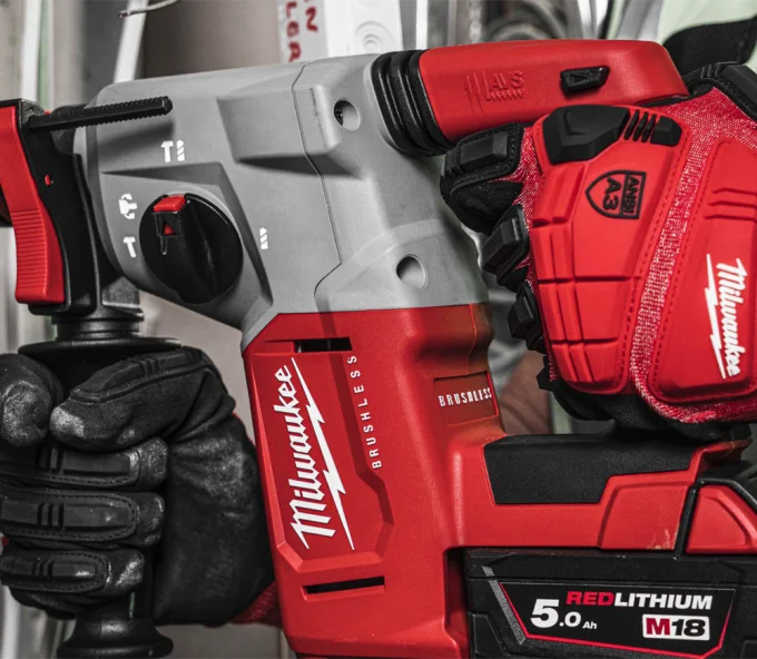 Ciocan rotopercutor cu acumulator MILWAUKEE M18 BLHX100P-502P 2.3J 18V 5Ah-7