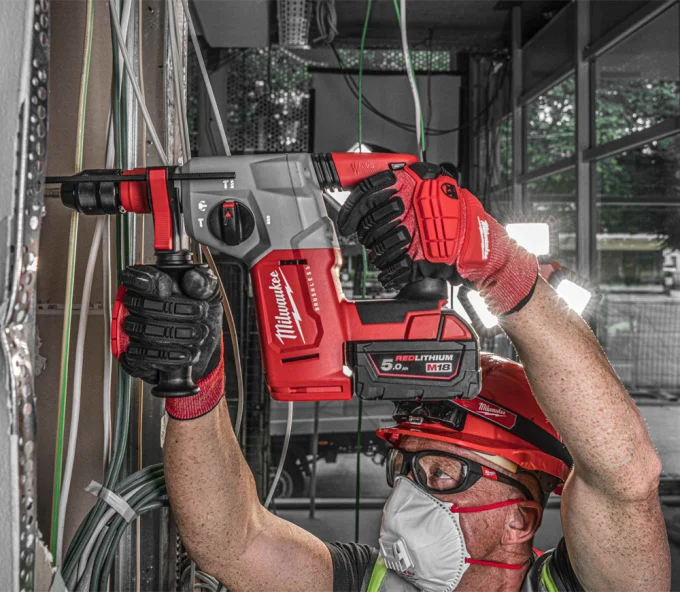 Ciocan rotopercutor cu acumulator MILWAUKEE M18 BLHX100P-502P 2.3J 18V 5Ah-10
