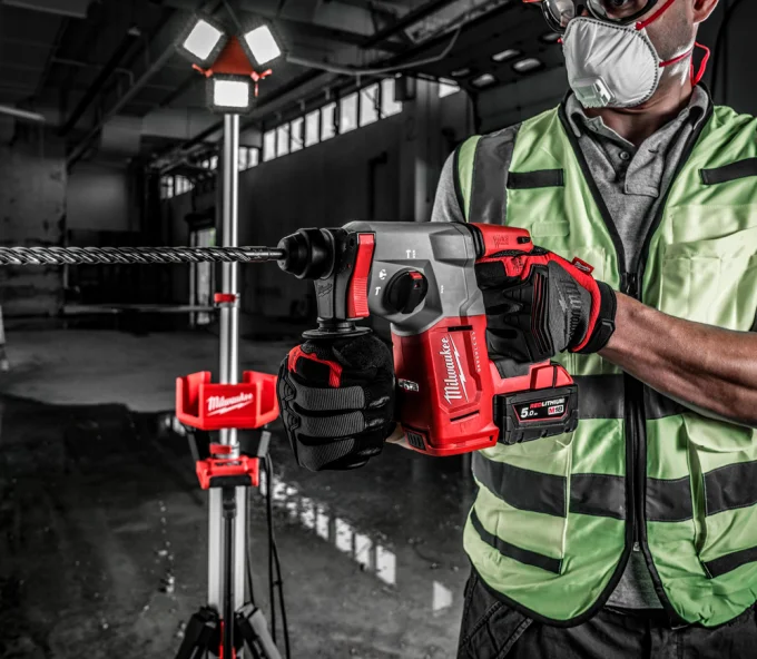 Ciocan rotopercutor cu acumulator (fără bat) MILWAUKEE M18 BLH-0  2.3J 18V-3