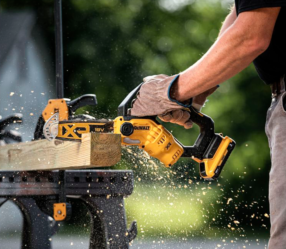 Fierăstrău cu lanț cu acumulator (fără bat) DEWALT DCMPS520N 200mm 18V photo 6