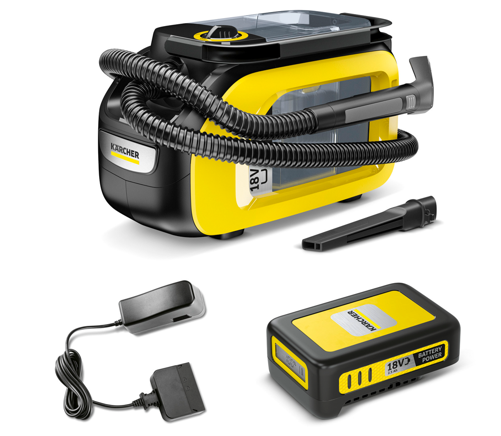 Пылесос моющий аккум. 18V 2.5Ah 184W 4.6L KARCHER SE 3-18 Compact Home Battery photo