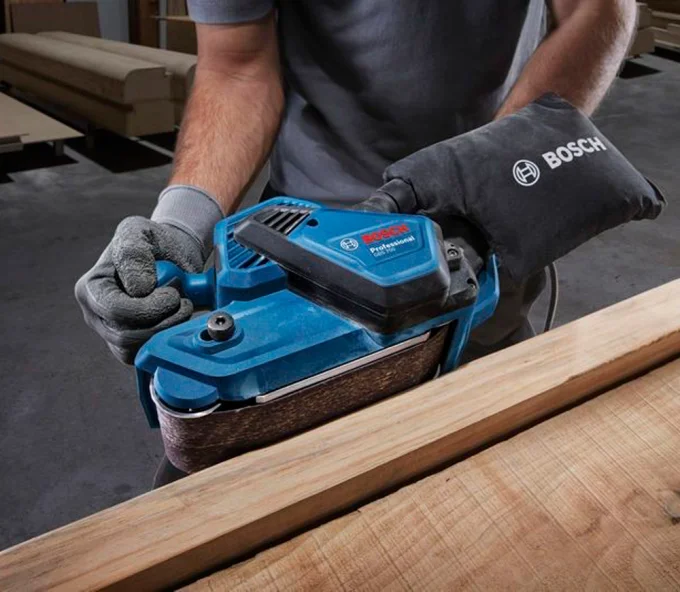 Шлифмашина ленточная BOSCH GBS 750 850вт 75 мм-2