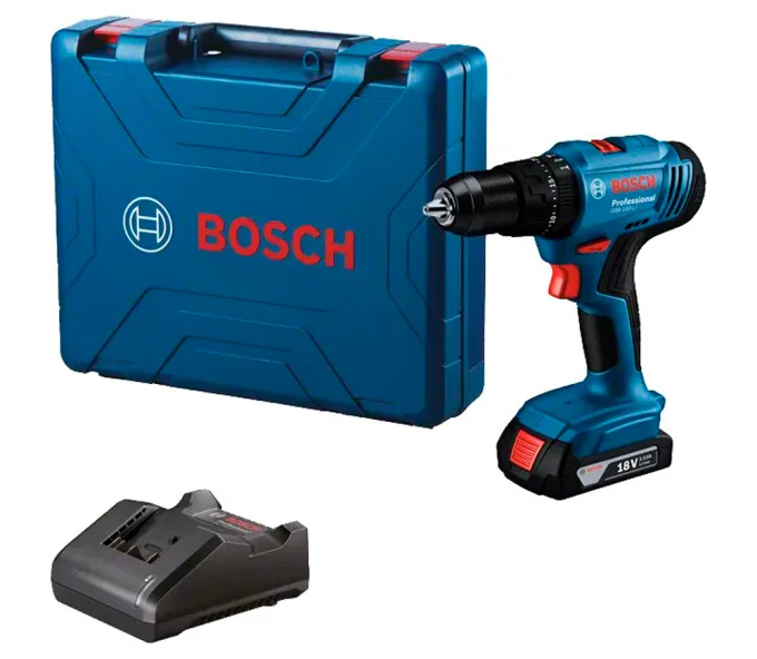 Mașină de înșurubat cu percuție cu acum. BOSCH GSB 183-LI 18V 2Ah-1