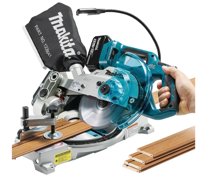 Fierăstrău  circular staționar cu acumulator (fără bat) 18V MAKITA DLS600Z  165mm-6