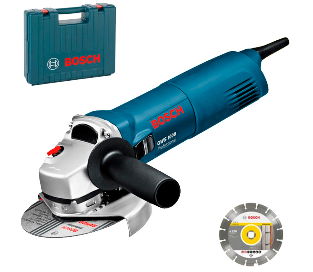 Угловая шлифмашина BOSCH GWS1000 1000вт 125мм photo 0