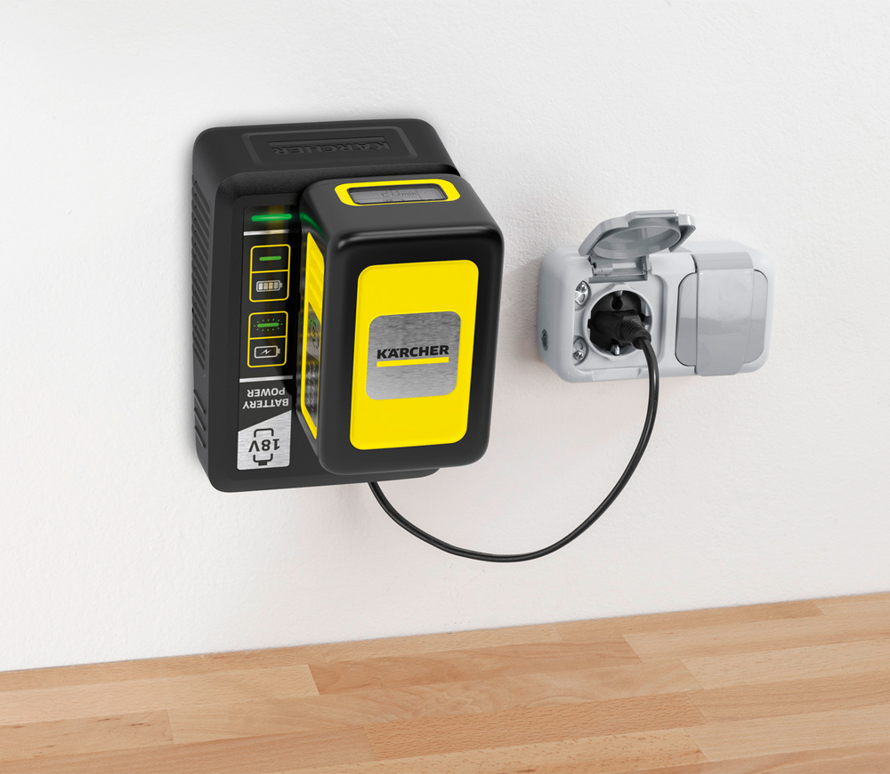 Set incărcător + acumulator KARCHER 2.445-062.0 55w 18V 2.5A photo 1