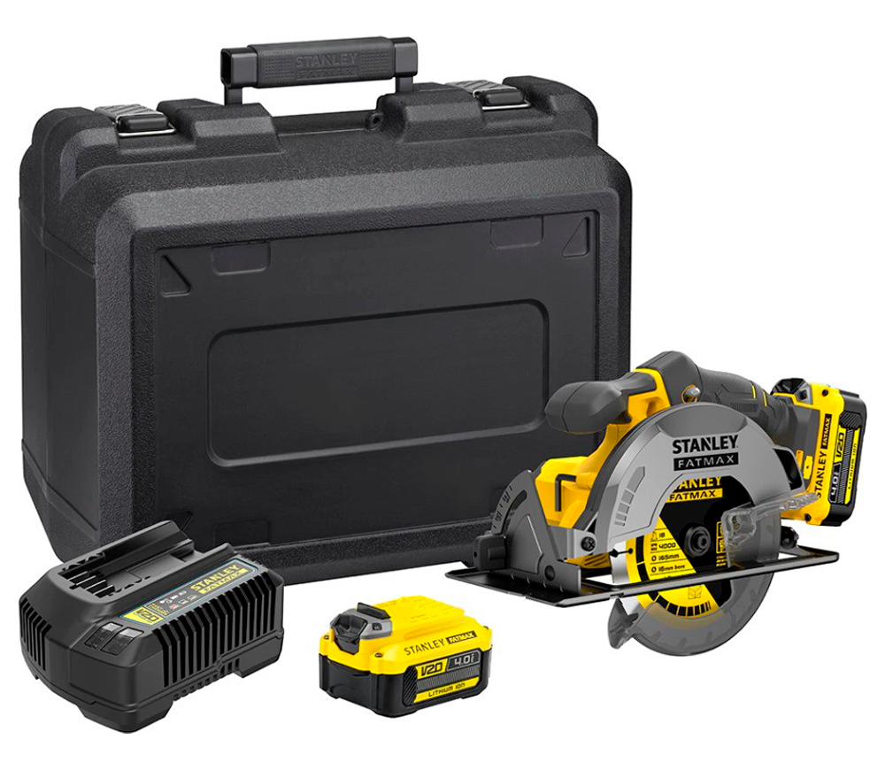 Дисковая пила аккумуляторная STANLEY SFMCS500M2K-QW 165мм 18В 4Ач photo 0