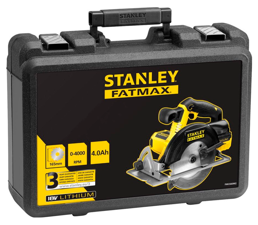 Fierăstrău circular cu acumulator STANLEY FMC660M2-QW 165mm 18V 4Ah photo 0